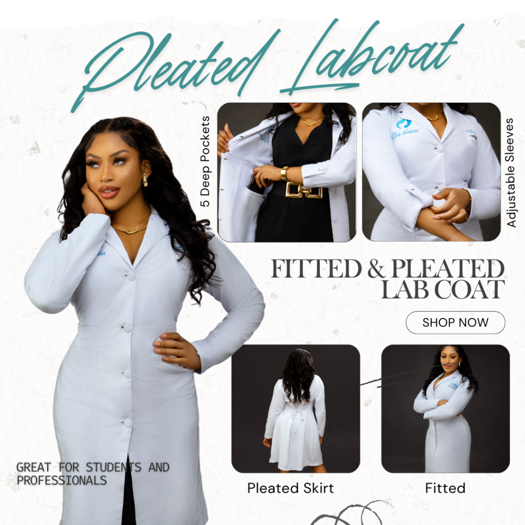 Effects Aesthetics lab coat product imagery
